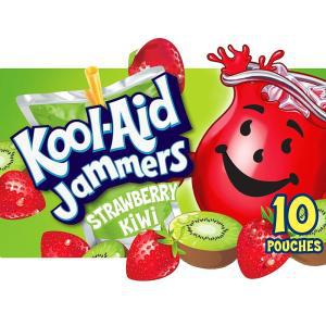 KOOL-AID Kool-Aid Jammers 딸기 키위 맛 주스 음료 (파우치 40개, 10개 박스 4개)