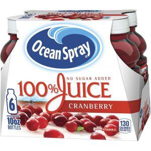 오션스프레이 Ocean Spray 100% 주스 크랜베리 블렌드, 295ml(10액량 온스), 6개입 (1팩)