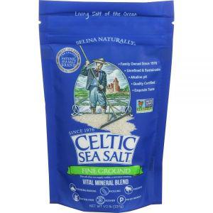 Celtic Sea Salt , 미세 그라운드, 226.8g(8온스), 0.2kg(0.5파운드) (1팩)