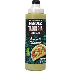 Herdez HERDEZ TAQUERIA STREET SAUCE 아보카도 실란트로 타코 소스, 266ml(9온스) 병, 8팩