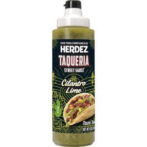 Herdez HERDEZ TAQUERIA STREET SUCE 실란트로 라임 타코 소스, 266ml(9온스) 병, 8팩