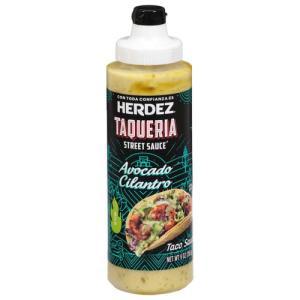 Herdez HERDEZ TAQUERIA STREET 소스 아보카도 실란트로, 마일드, 255g(9온스)