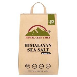 Himalayan Chef 바다 소금, 굵은 곡물, 2.3kg(5파운드) 백