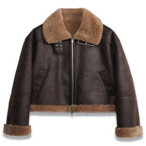 [국내매장판] 도프셉 무스탕 퍼 자켓 Basic Crop Mustang in Brown/Brown 515509