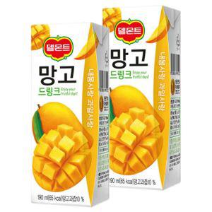 과즙 칠성음료 32팩 드링크 190ml 망고 델몬트 롯데