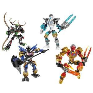 Bionicle Warriors 빌딩 블록, 골든 마스크, 애니메이션 액션 피규어, 군인 로봇 벽돌, 남아용 장난감, 어