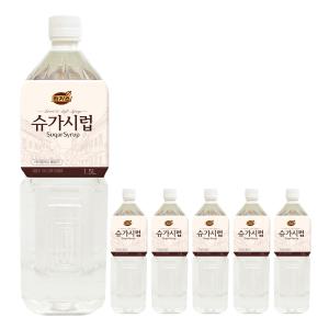 동서 리치스 슈가 시럽 1.5L X 6개 카페 설탕