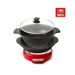 태유 웰쿡 분리형 전기 멀티 쿠커+그릴 TC-8300G 전골 냄비 가정용 3L