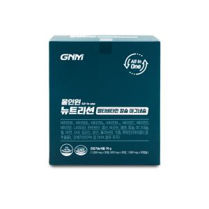 GNM자연의품격 올인원 뉴트리션 멀티비타민 칼슘 마그네슘 2600mg x 30개입 X 1박스 I