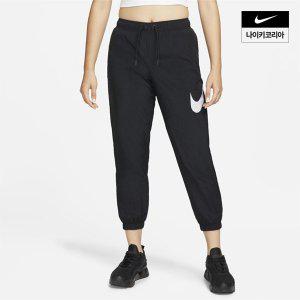 [매장정품] 나이키 NIKE 여성 스포츠웨어 에센셜 HBR 미드라이즈 우븐 팬츠 DM6184-010