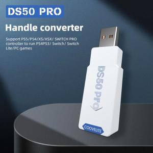 PS5 PS4 PS3 Xbox용 게임패드 컨버터 USB 리시버, 블루투스 컨트롤러, 스위치 OLED용 무선 어댑터, DS50 Pr