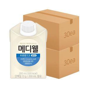 [NS홈쇼핑][메디웰] 프로틴1.5 200ml 60팩(2박스)[34256763]