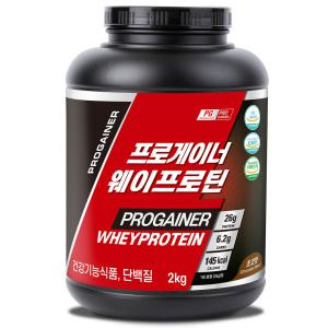 프로게이너 웨이프로틴 2kg 초코맛 단백질쉐이크 유청단백 WHEY 헬스보충제