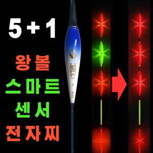 스마트 LED 전자찌 센서 민물낚시찌 5+1 왕볼 입질 감지 붕어 올림 CR425 CR435 