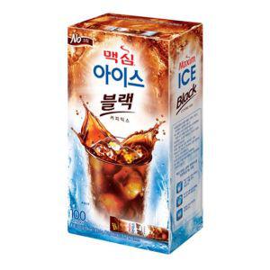 동서 맥심아이스블랙 커피믹스 100T 문구용품 사무용품 식용품 아메리카노 원두커피.믹스커피