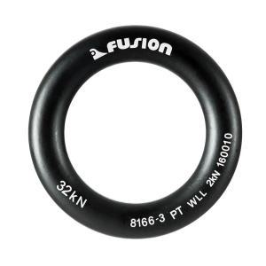 Fusion Climb Perfect Tension 알루미늄 O링 라지 6.7cm2.65인치 매트 블랙 32KN