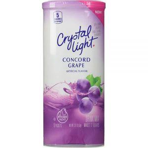 Crystal Light Concord Grape, 12쿼트 57g(2.0온스) 통 (2팩)