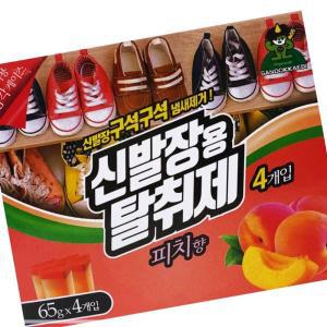 [4개묶음] 산도깨비 4p 피치향65g 신발장탈취제 냄새제거 방향제 VHW1C2205