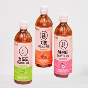 [맥널티] 복숭아 자몽 청포도 제로칼로리 아이스티 500ml 24개