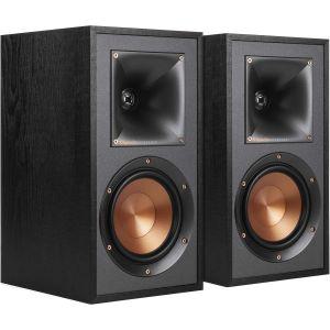 Klipsch R-41M 파워풀 디테일 북쉘프 홈 스피커 2개 세트 블랙