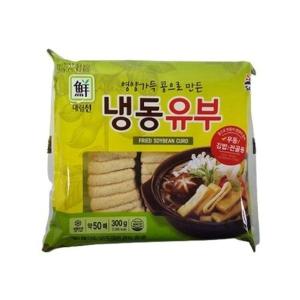 냉동사각유부 300g 우동 김밥 전골용 오뎅 어묵탕용유부