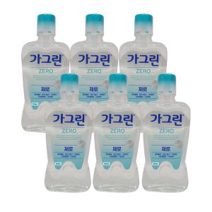 가그린 제로 250ml 6개 가글 구강청결제 입냄새제거