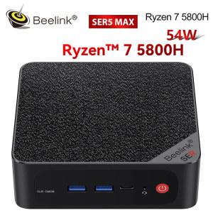 미니PC MAX 500GB PC Beelink 윈도우 SER5 11 5560U 프로 게이머 컴퓨터 5800H 미니 BT5 2 16GB Ryzen WIFI6