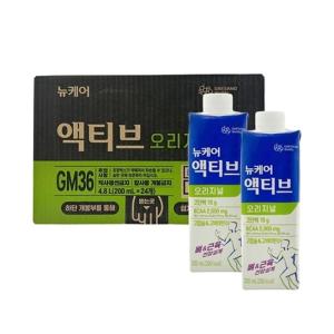 대상웰라이프 뉴케어 액티브 오리지널 프로틴 건강식 완전균형영양식 200ml x 24팩