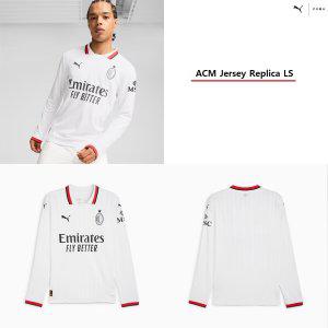 푸마 AC밀란 2425시즌 어웨이 긴팔 레플리카 유니폼 775016 - 02 ACM Away Jersey Replica 683180