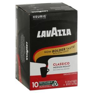 라바짜 Lavazza Classico 1인용 커피 K-Cup 포드, Keurig 브루어용, 미디엄 로스트, 100% 아라비카, 밸