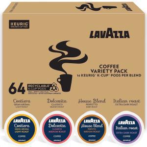 라바짜 Lavazza 커피 버라이어티 팩, 큐리그 1인용 K-컵 포드, 64개