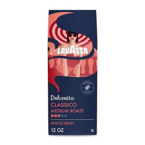 라바짜 Lavazza Dolcevita Classico 원두 커피 355ml(12온스) 백, 미디엄 로스트, 리치 앤 풀 바디, 강도 3