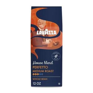 라바짜 Lavazza House Blend Perfetto 원두 커피 355ml(12온스) 백, 미디엄 로스트, 풀 바디, 강도 3/5, 10