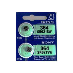 MURATA / Sony 소니 364 SR621SW 2 piece SR621 SILVER OXIDE Battery