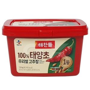 해찬들 우리쌀로 만든 태양초 고추장 1.8kg 1개 무료배송 gxm