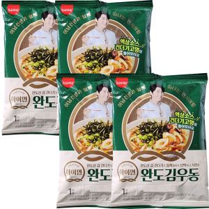 삼립 하이면 완도김 우동 205g x 4개 멸치 육수 우동