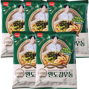 삼립 하이면 완도김 우동 205g x 5개 멸치 육수 우동