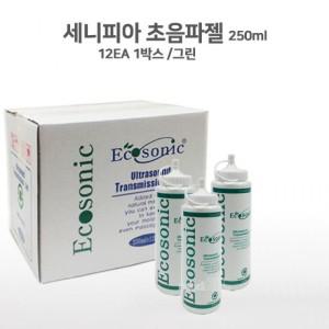 1박스 세니피아 마사지젤 그린 초음파젤 병원초음파 250ml 그린젤 12개 병원용젤