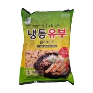 냉동절단유부 1kg 우동 김밥 전골용 오뎅 어묵탕용 슬라이스유부