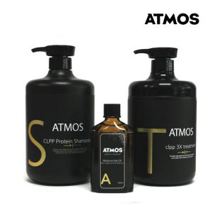 헤어팩추천 ATMOS 남자 여자 상한 손상 염색 모발 머리 CLPP 3X 단백질 약산성 아르간트리트먼트 샴푸 린스