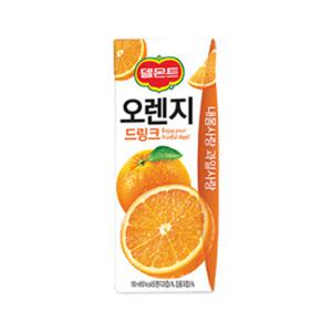 델몬트 오렌지 드링크 190ml 24팩 과즙 종이팩 음료수