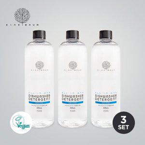 [아이너바움]비건인증 올인원 젖병세척기&식기세척기 세제 500ml 3개 세트