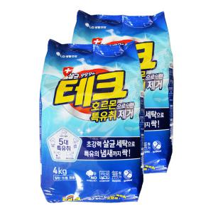 엘지 테크 세탁세제 호르몬으로 인한 특유취제거 겸용 4kg 2개