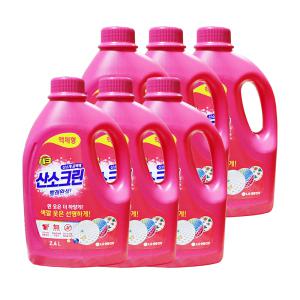 엘지 테크 표백제 산소크린 액체형 2.4L 6개 세탁 빨래