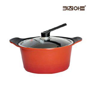 키친아트 S100G 세라믹코팅 통주물 곰솥 냄비 28cm