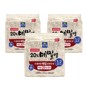 면사랑 프리미엄 20% 메밀면 5입 3팩 (냉동) 메밀소바 여름 시원한