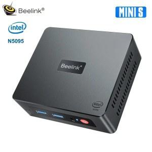 미니PC 11 1000M DDR4 BT4 0 RJ45 SSD 스크린 S 미니 PC 4K 8GB 5 와이파이 듀얼 N5095 윈도우 프로 컴퓨터 Beelink 128GB