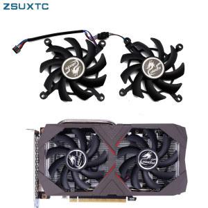 노트북쿨러 선풍기 TI 2060 GTX GPU 개 슈퍼 1660 2 85mm 카드용 Colorful RTX RTX2060 GeForce 냉각 그래픽