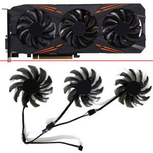 노트북쿨러 1070Ti 4 980Ti 1070 PLD08010S12HH 핀 G1 GTX1080 AORUS GTX1060 78mm GTX 기가바이트 용 1080 960 GPU 선풍기 T128010SU