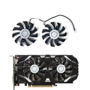 노트북쿨러 카드 OC 팬 75mm 용 그래픽 GTX1050 GPU HA8010H12F Z 1050Ti 핀 비디오 선풍기 4GT 쿨러 2 2GT 1050 GTX 교체 MSI 냉각